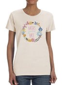 Snarky Florals Xii. T-shirt -June Erica Vess Designs