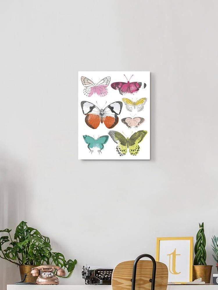 Chromatic Butterflies I Wall Art -June Erica Vess Designs