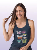 Chromatic Butterflies I T-shirt -June Erica Vess Designs