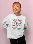 Chromatic Butterflies Ii Sweatshirt -June Erica Vess Designs
