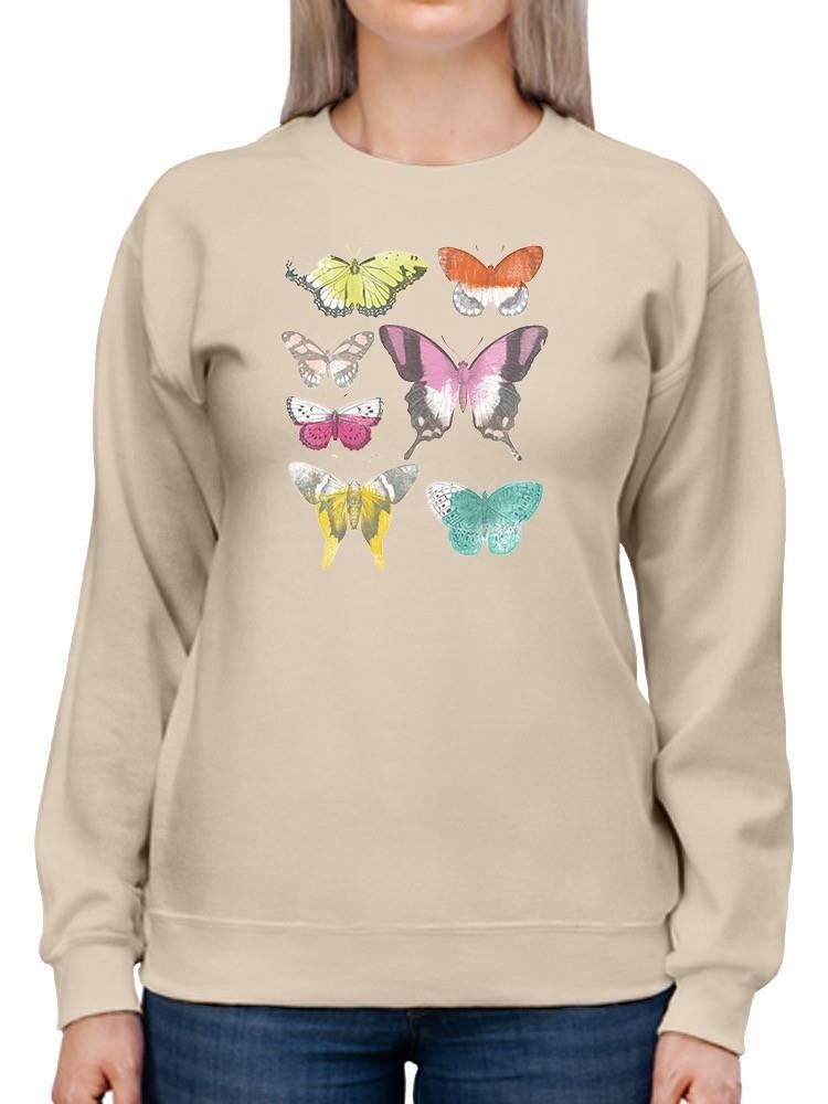 Chromatic Butterflies Ii Sweatshirt -June Erica Vess Designs