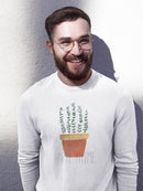 Punny Plant Iv Sweatshirt -June Erica Vess Designs