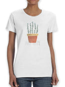 Punny Plant Iv T-shirt -June Erica Vess Designs