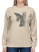 Majestic Butterfly I. Sweatshirt -Lily Liama Designs