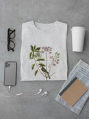 Catesby Bird Botanical Art T-shirt -Mark Catesby Designs