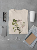 Catesby Bird Botanical Art T-shirt -Mark Catesby Designs