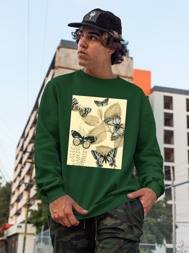 Spa Butterflies In Nature Sweatshirt -Megan Meagher Designs