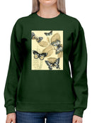 Spa Butterflies In Nature Sweatshirt -Megan Meagher Designs