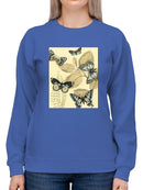 Spa Butterflies In Nature Sweatshirt -Megan Meagher Designs