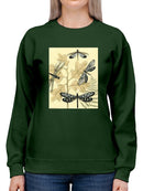Spa Dragonflies In Nature Sweatshirt -Megan Meagher Designs