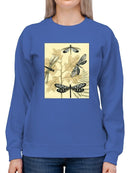 Spa Dragonflies In Nature Sweatshirt -Megan Meagher Designs