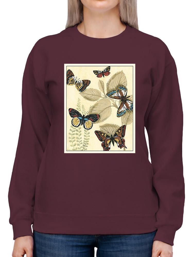 Butterflies In Nature I Sweatshirt -Megan Meagher Designs