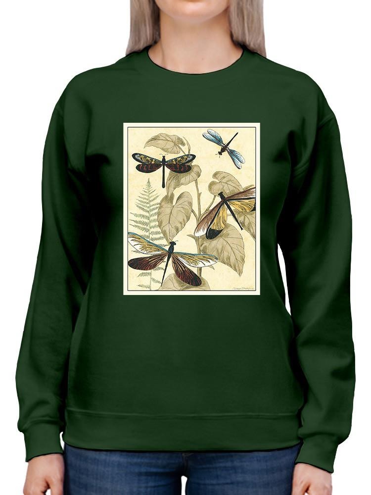 Dragonflies In Nature Ii Sweatshirt -Megan Meagher Designs
