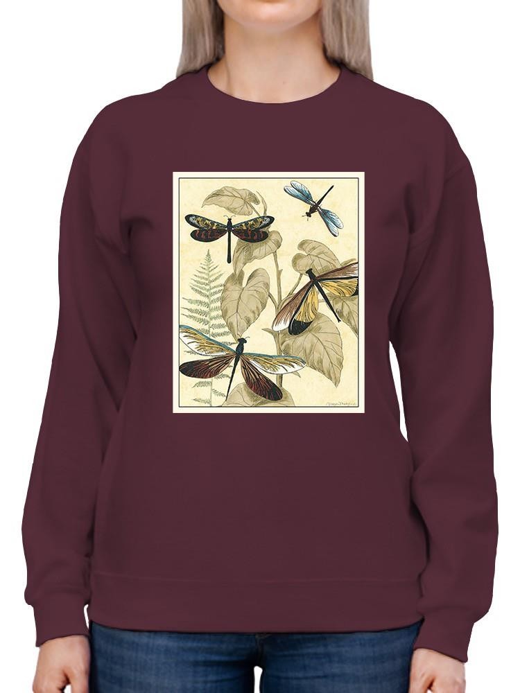 Dragonflies In Nature Ii Sweatshirt -Megan Meagher Designs