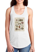 Seashell Sketch I Racerback Tank -Naomi McCavitt Designs