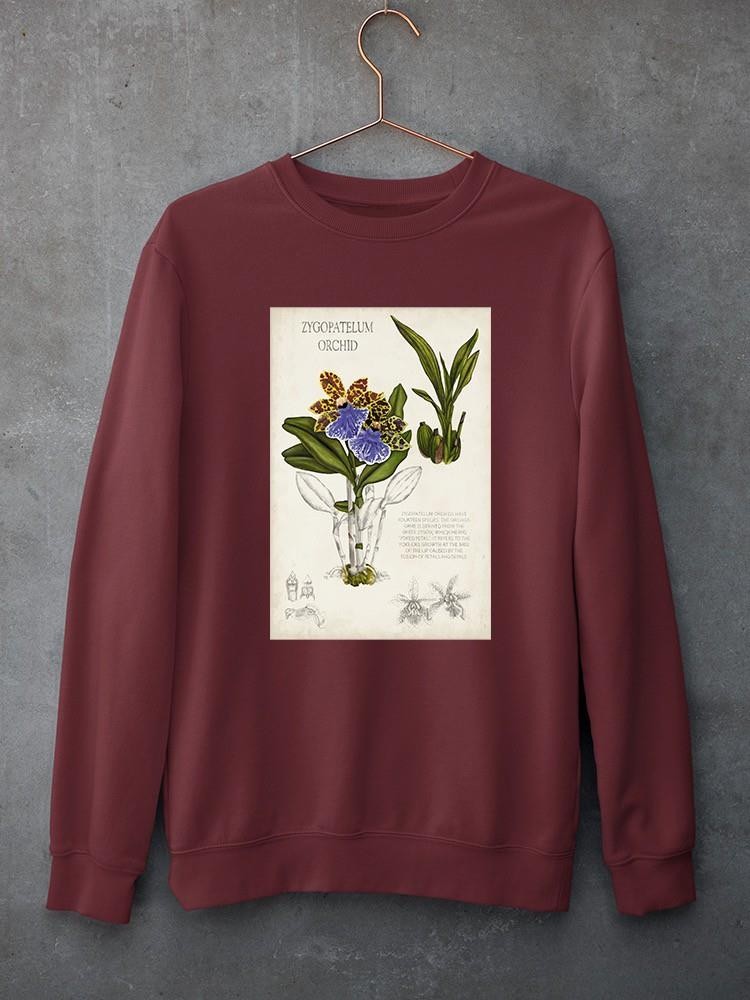 Orchid Field Notes Ii. Sweatshirt -Naomi McCavitt Designs