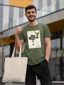 Orchid Field Notes Ii. T-shirt -Naomi McCavitt Designs