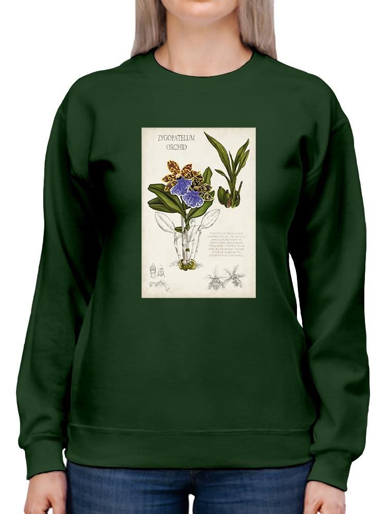 Orchid Field Notes Ii. Sweatshirt -Naomi McCavitt Designs