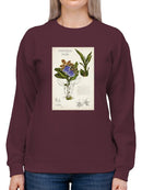 Orchid Field Notes Ii. Sweatshirt -Naomi McCavitt Designs