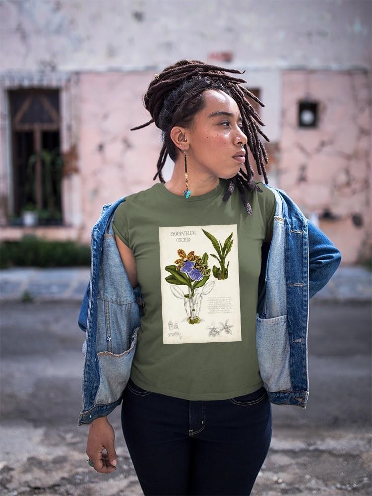 Orchid Field Notes Ii. T-shirt -Naomi McCavitt Designs
