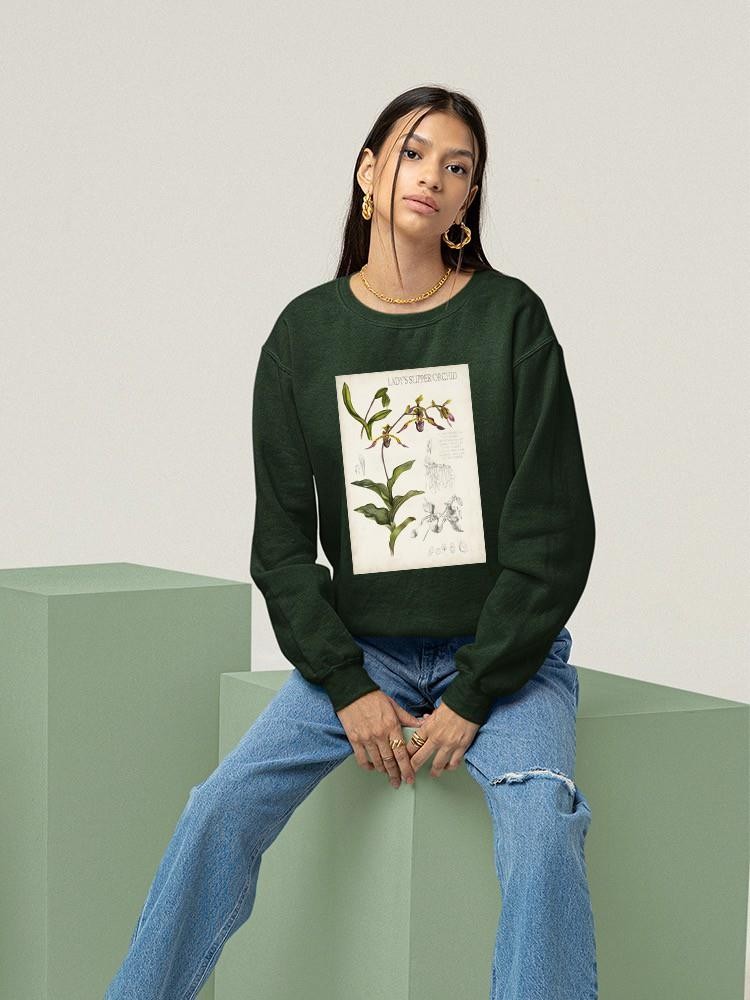 Orchid Field Notes Iii. Sweatshirt -Naomi McCavitt Designs