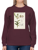 Orchid Field Notes Iii. Sweatshirt -Naomi McCavitt Designs