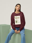 Orchid Field Notes Iii. Sweatshirt -Naomi McCavitt Designs