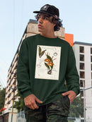 Orchid Field Notes Iv. Sweatshirt -Naomi McCavitt Designs