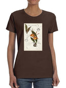 Orchid Field Notes Iv. T-shirt -Naomi McCavitt Designs