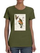 Orchid Field Notes Iv. T-shirt -Naomi McCavitt Designs