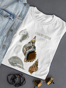 Seashell Field Notes I T-shirt -Naomi McCavitt Designs