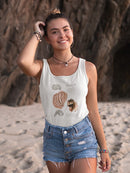 Seashell Field Notes Ii T-shirt -Naomi McCavitt Designs