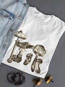 Les Champignons T-shirt -Naomi McCavitt Designs