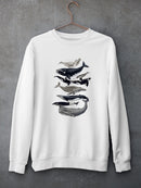 Whale Displa. I Sweatshirt -Naomi McCavitt Designs