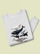 Whale Displa. I Sweatshirt -Naomi McCavitt Designs