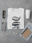Whale Display Ii. T-shirt -Naomi McCavitt Designs