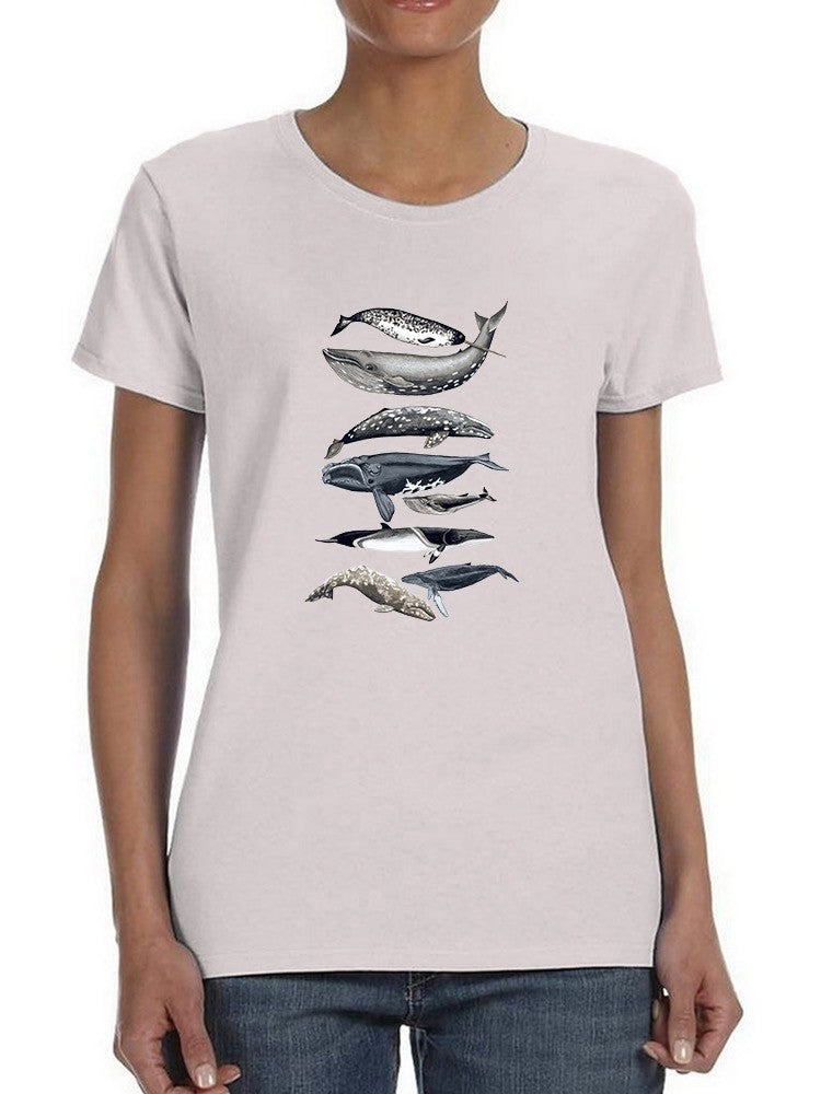 Whale Display Ii. T-shirt -Naomi McCavitt Designs