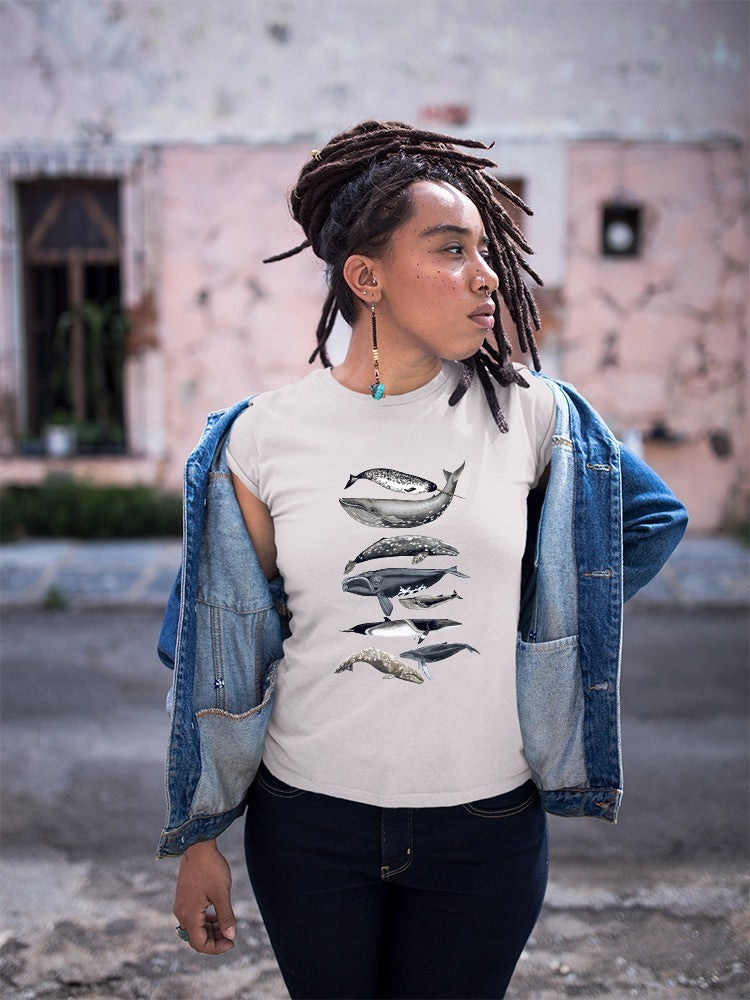 Whale Display Ii. T-shirt -Naomi McCavitt Designs