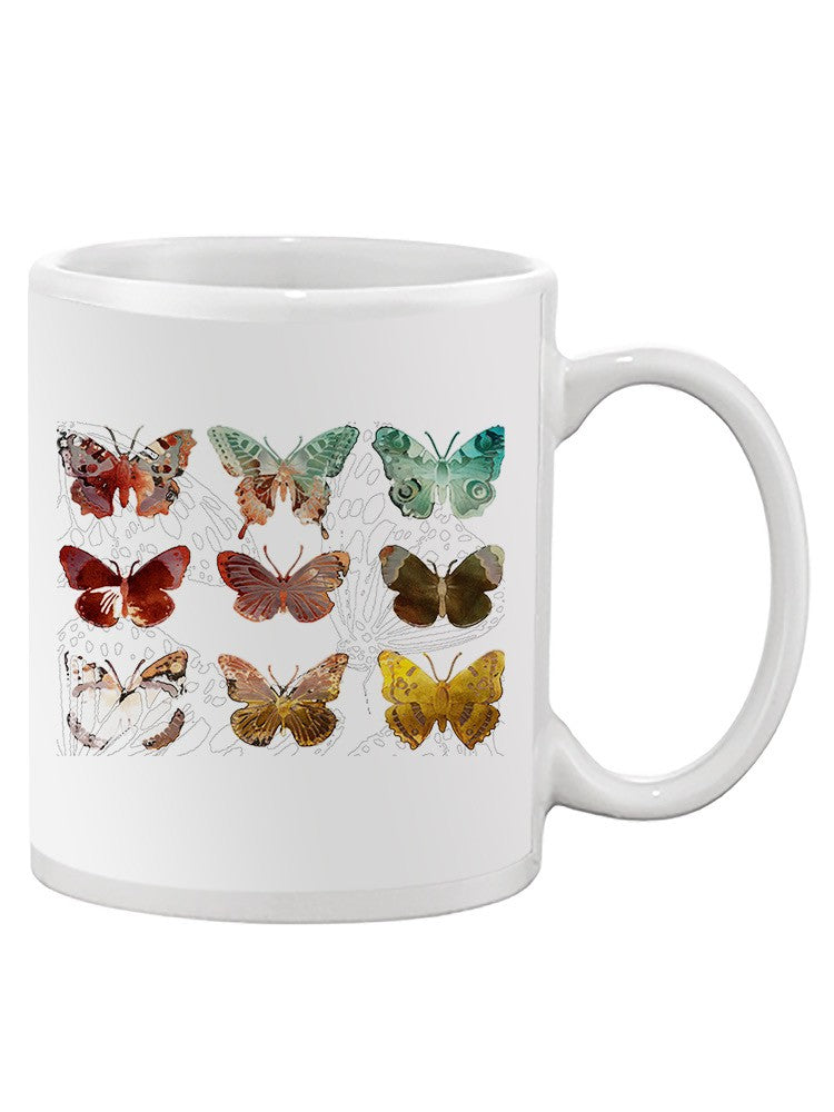 A Set Of Butterflies. Mug -Sisa Jasper Designs
