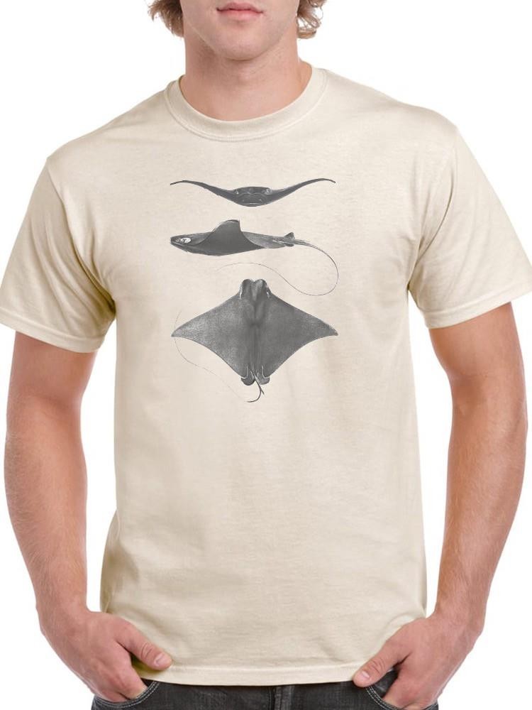 Grey-Scale Stingrays Ii. T-shirt -Studio W Designs