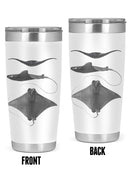 Grey-Scale Stingrays. Ii Tumbler -Studio W Designs