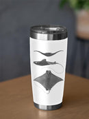 Grey-Scale Stingrays. Ii Tumbler -Studio W Designs
