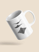 Grey-Scale Stingrays. Ii Mug -Studio W Designs
