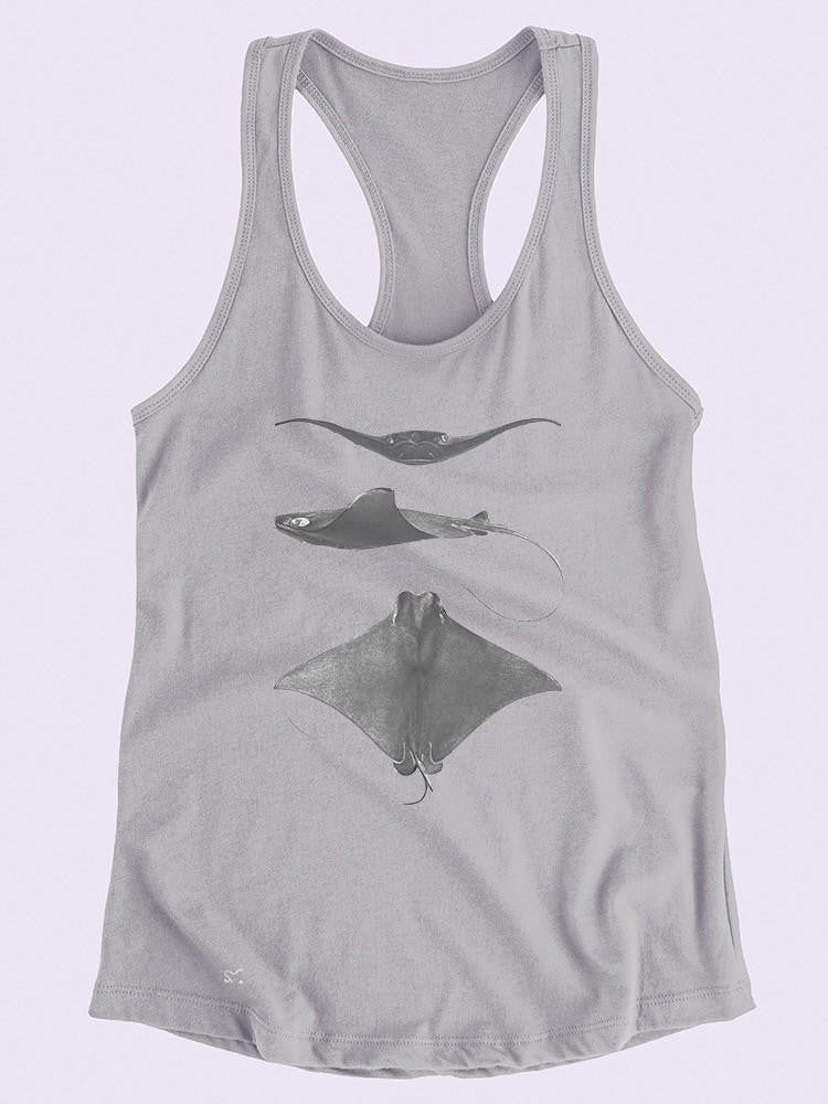 Grey-Scale Stingrays Ii. T-shirt -Studio W Designs