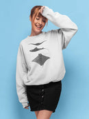 Grey-Scale Stingrays Ii. Sweatshirt -Studio W Designs