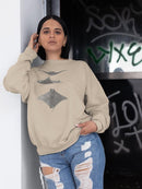 Grey-Scale Stingrays Ii. Sweatshirt -Studio W Designs