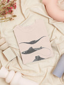 Grey-Scale Stingrays Ii. T-shirt -Studio W Designs