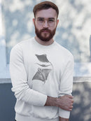 Grey-Scale Stingrays Iii. Sweatshirt -Studio W Designs