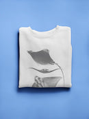 Grey-Scale Stingrays Iii. Sweatshirt -Studio W Designs