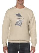 Grey-Scale Stingrays Iii. Sweatshirt -Studio W Designs